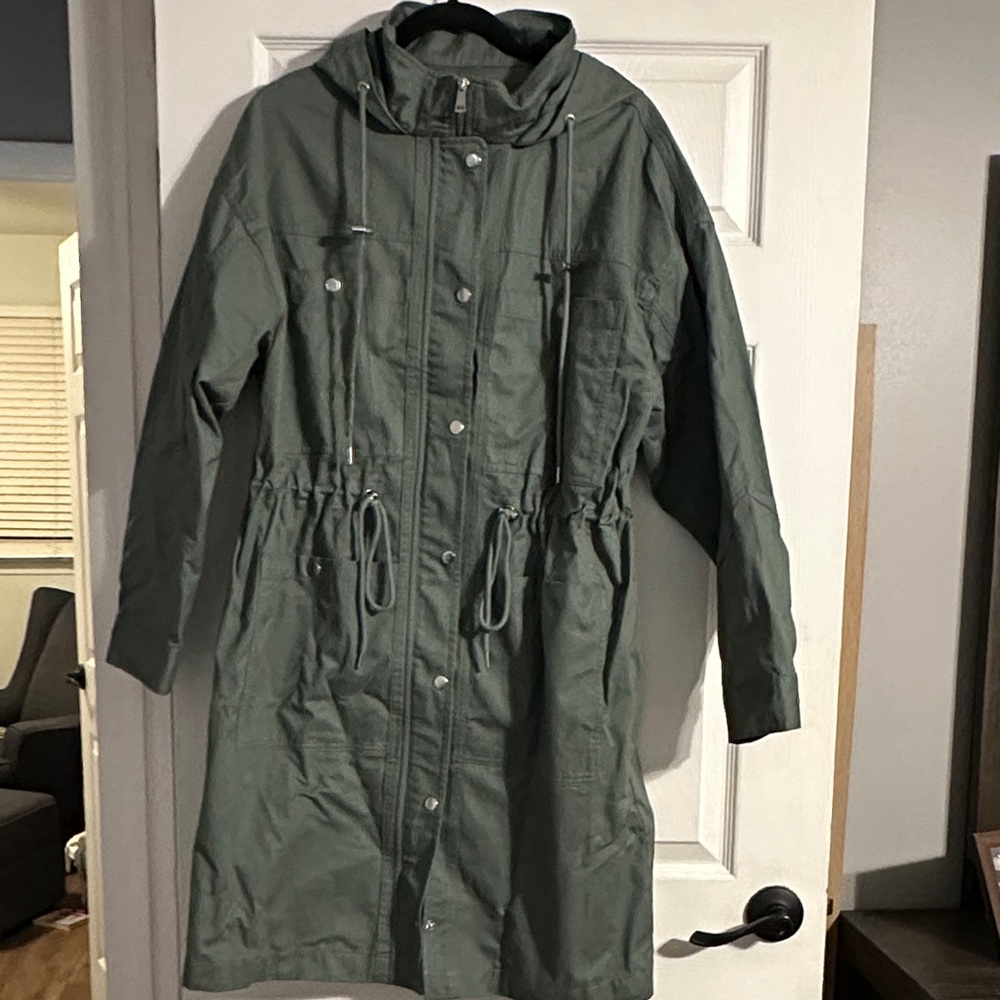 LOFT Utility Jacket in Olive Green